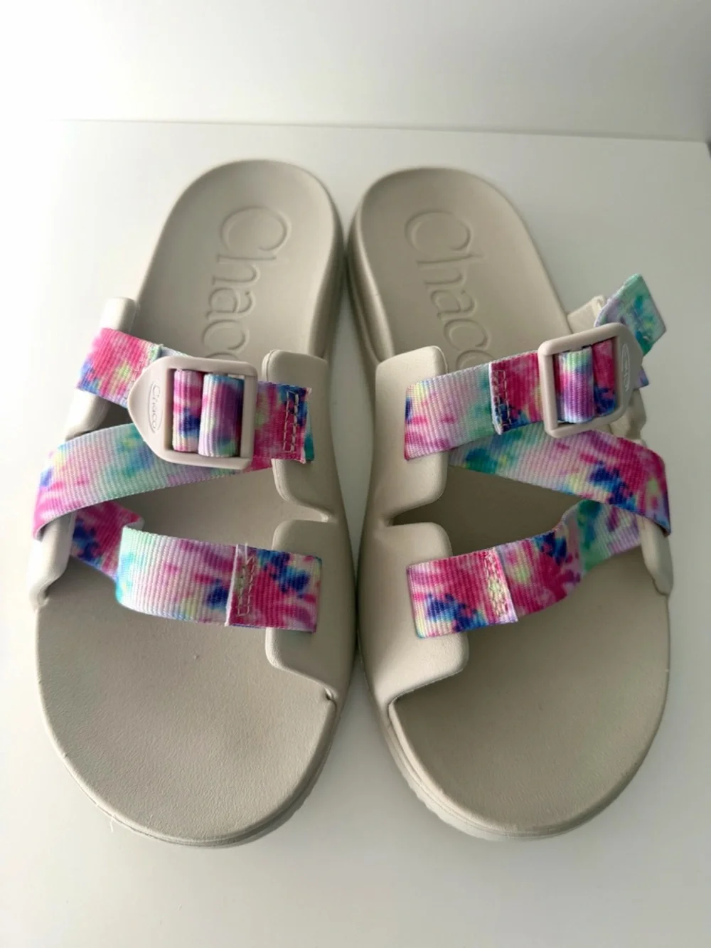 Chaco Chillos Slide Sandals Tie Dye Multicolor | Kids Size 5